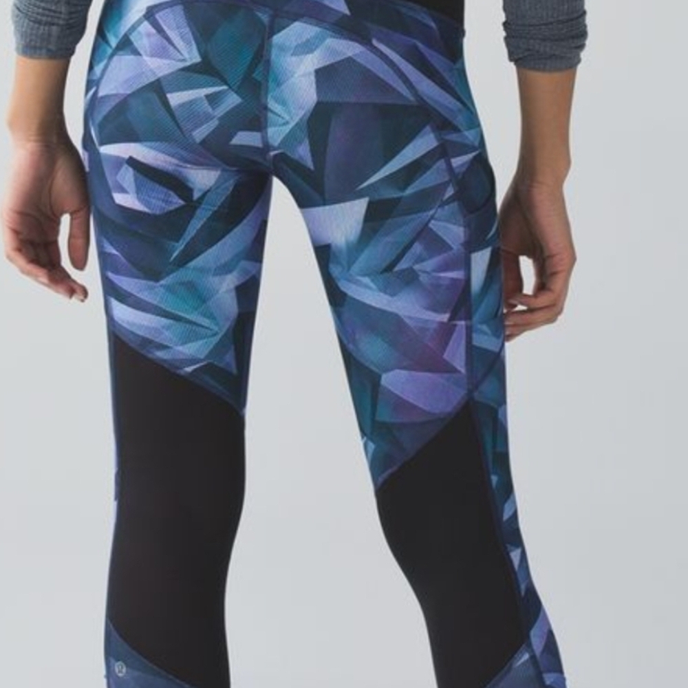 lululemon athletica Blue Geometric Leggings